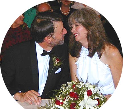 Graham and judy sign the wedding register