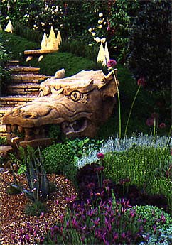 Herbalist's Garden of herbs and dragon, 1998 Chelsea Flower Show